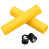 Wolf Tooth Karv grips 100% silicone Yellow and bar end plugs