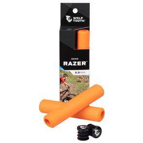 Wolf Tooth Razer grips 100% silicone Orange
