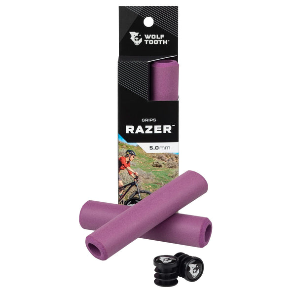Wolf Tooth Razer grips 100% silicone Purple