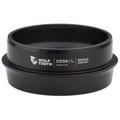 ZS56/40 Lower Headset Extended 10mm / ZS56 / Black Wolf Tooth Lower Headset Cup Extender - ZS - Zero Stack