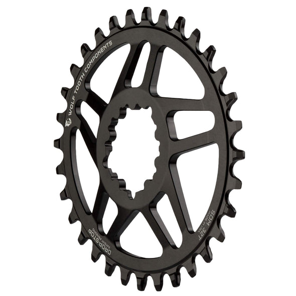 Drop-Stop A / 32T / 6MM Offset Oval Direct Mount Chainrings for SRAM Mountain Cranks