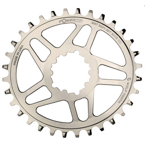 Wolf Tooth Oval SRAM Direct Mount chainring for Shimano 12 Hyperglide+ chain, Nickel-plated