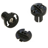 Pogie Bar Plug Set of 2 / Black Bar End Plug Replacement Parts