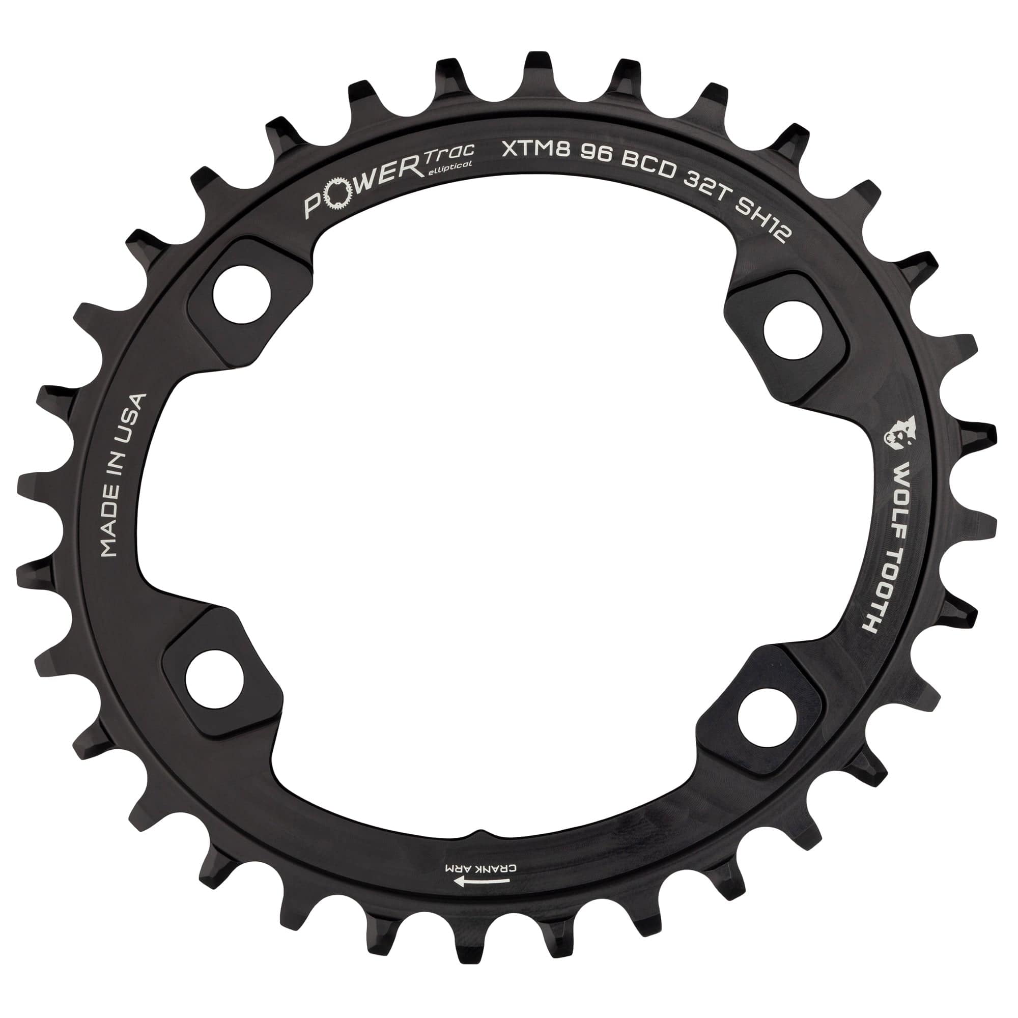 Drop-Stop ST / 32T Oval 96 mm BCD Chainrings for Shimano XT M8000 and SLX M7000