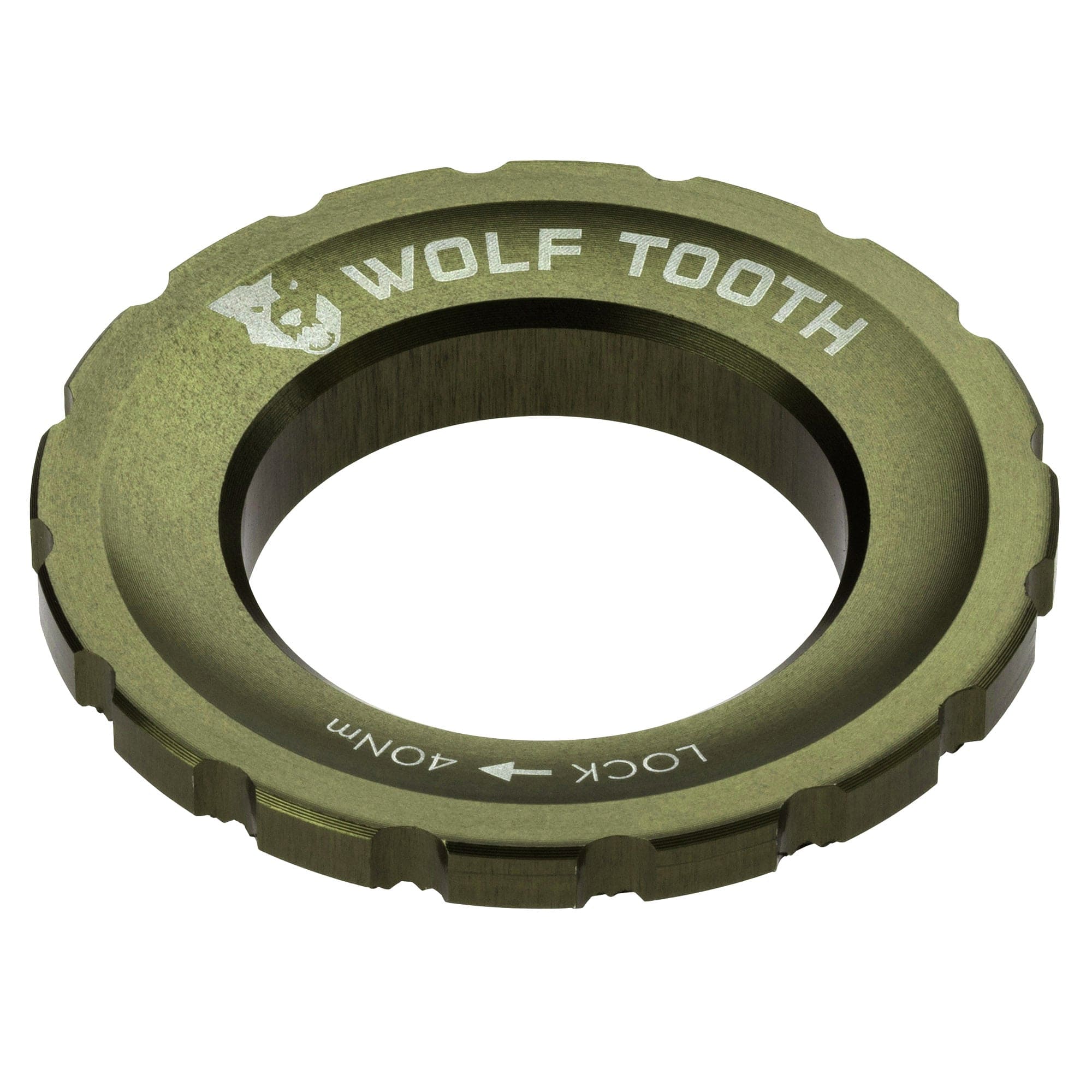 External Thread Lock Ring Centerlock Rotor Lockring – External Spline – Wolf Tooth Components