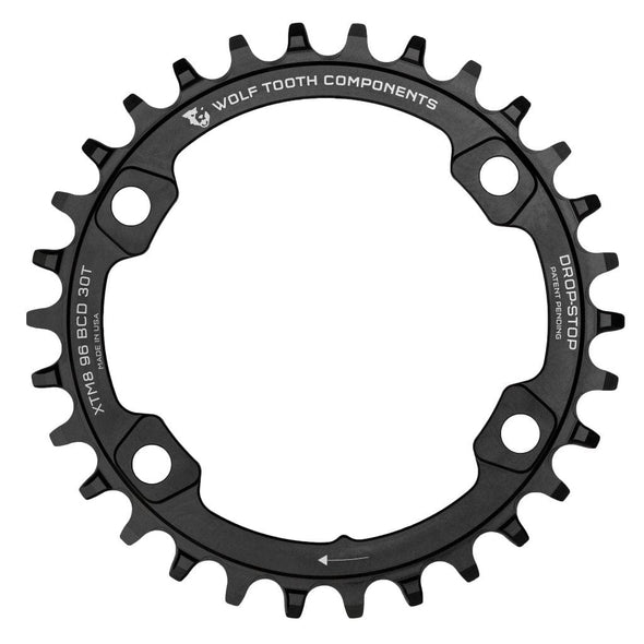 Drop-Stop A / 32T / Black 96 mm BCD Chainrings for Shimano XT M8000 and SLX M7000